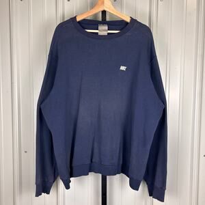 Nike Silver Tag 00s Spellout Embroidered XL Essential Crewneck